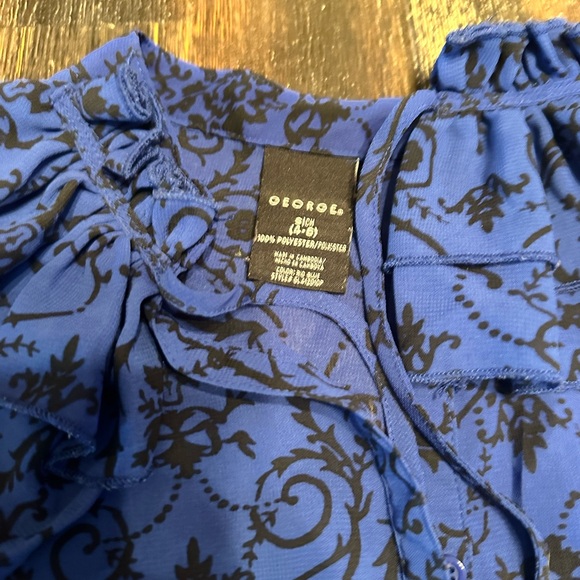 EUC sleeveless sheer button up blouse by George. Size S - Picture 3 of 3